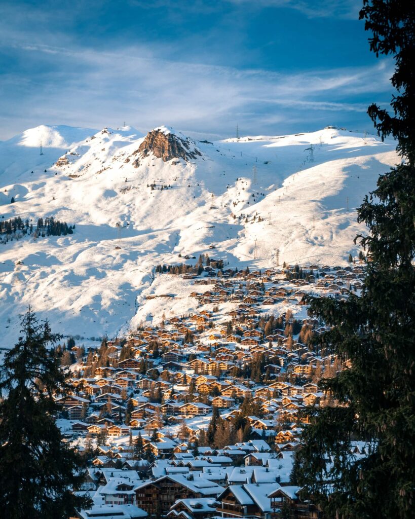 a town on a mountain